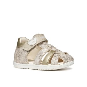 Βρεφικά Παπούτσια Geox Macchia για Κορίτσια Beige Sparkles (Μεγέθη 19-26)