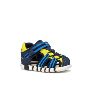 Βρεφικά Παπούτσια Geox Iupidoo για Αγόρια Navy/Fluo Yellow (Μεγέθη 20-25)