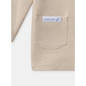 Βρεφική Ζακέτα για Αγόρια Beige Amour