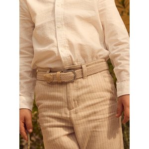 Παιδική Ζώνη για Αγόρια Beige Braided