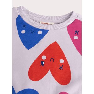 Παιδικό Φούτερ για Κορίτσια Lilac Hearts