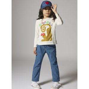 Παιδική Μπλούζα για Κορίτσια Blooming Leopard