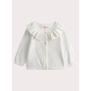 Βρεφική Ζακέτα για Κορίτσια Preppy White