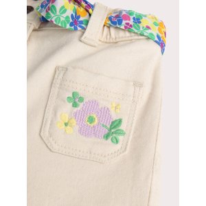 Βρεφικό Παντελόνι για Κορίτσια Beige Embroidery