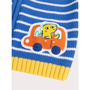 Βρεφική Ζακέτα για Αγόρια Colour block Dino