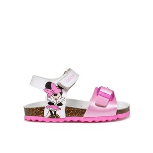 Βρεφικά Σανδάλια Geox Chalki για Kορίτσια White Minnie Mouse (Μεγέθη 22-27)