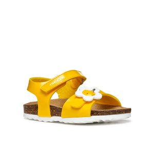 Βρεφικά Σανδάλια Geox Chalki για Κορίτσια Yellow Flower (Μεγέθη 22-27)