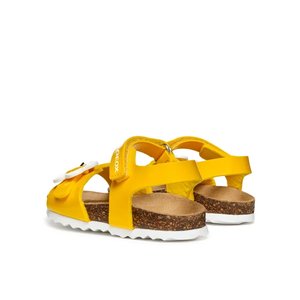 Βρεφικά Σανδάλια Geox Chalki για Κορίτσια Yellow Flower (Μεγέθη 22-27)
