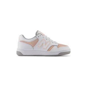 Παιδικά Παπούτσια New Balance 480 για Κορίτσια White/Pink (Μεγέθη 28-33)