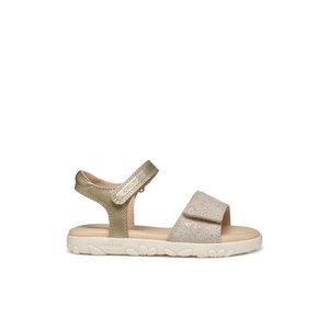 Παιδικά Σανδάλια Geox Haiti για Κορίτσια Light Gold (Μεγέθη 25-34)