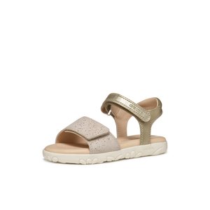 Παιδικά Σανδάλια Geox Haiti για Κορίτσια Light Gold (Μεγέθη 25-34)