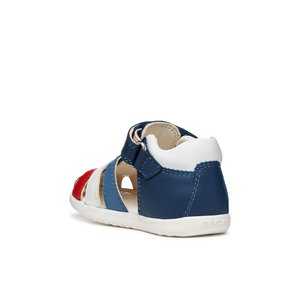 Βρεφικά Παπούτσια Geox Macchia για Αγόρια Blue/Red (Μεγέθη 20-26)