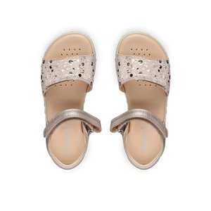 Παιδικά Σανδάλια Geox Haiti για Κορίτσια Gold Pearls (Μεγέθη 27-35)