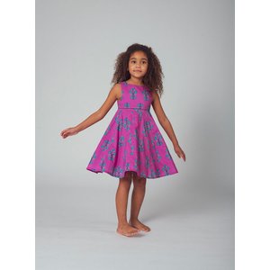 Παιδικό Φόρεμα για Κορίτσια  Mauve Psychedelic