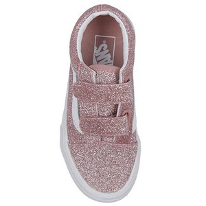 Παιδικά Παπούτσια Vans Old Skool V για Κορίτσια Pink Glitter (Μεγέθη 27-34)