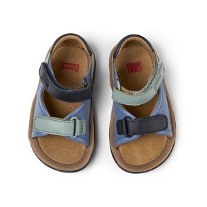 Βρεφικά Πέδιλα Camper Twins για Αγόρια Blue/Green (Μεγέθη 21-26)