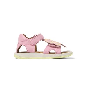 Βρεφικά Πέδιλα Camper Twins για Κορίτσια Pink Flowers (Μεγέθη 21-26)