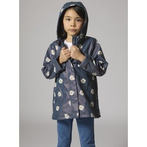 Παιδικό Αδιάβροχο Μπουφάν για Κορίτσια Dark Navy Daisies