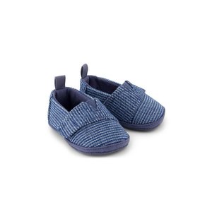 Βρεφικά Παπούτσια Αγκαλιάς Toms για Αγόρια Blue Stripes (Μεγέθη 17,5-19,5)