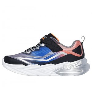 Παιδικά Παπούτσια Skechers Flex Glow Ultra για Αγόρια Black/Silver (Μεγέθη 27-35)