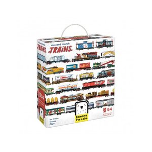 Παιδικό Παζλ Banana Panda Mix and Match Trains 5+