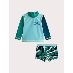 Σετ Βρεφικό Μαγιό και Αντιηλιακή Μπλούζα για Αγόρια Shark Vibes
