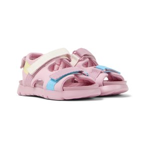 Βρεφικά Σανδάλια Camper Oruga Twins για Κορίτσια Pink Textile (Μεγέθη 21-26)