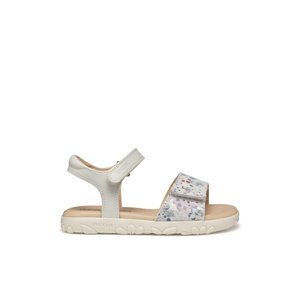 Παιδικά Σανδάλια Geox Haiti για Κορίτσια Beige Print (Μεγέθη 27-34)