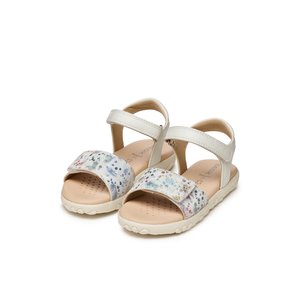 Παιδικά Σανδάλια Geox Haiti για Κορίτσια Beige Print (Μεγέθη 27-34)