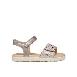 Παιδικά Σανδάλια Geox Haiti για Κορίτσια Gold Pearls (Μεγέθη 25-35)