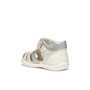 Βρεφικά Παπούτσια Geox Sandal Zapito Full για Κορίτσια Silver Bows (Μεγέθη 19-26)