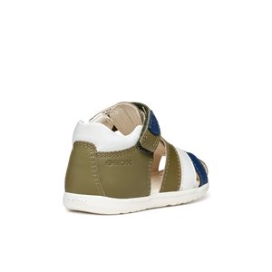 Βρεφικά Παπούτσια Geox Macchia για Αγόρια Green/White (Μεγέθη 20-26)