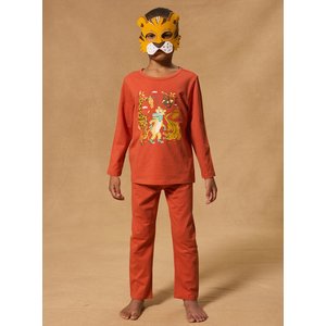 Σετ Παιδικές Πιτζάμες για Αγόρια Orange Tiger