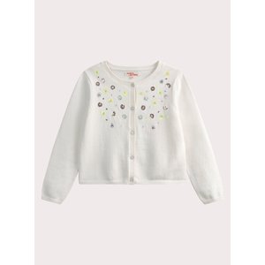 Παιδική Ζακέτα για Κορίτσια Ecru Sequined