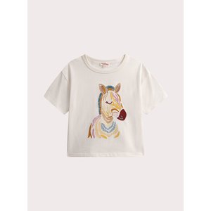 Παιδική Μπλούζα για Κορίτσια Zebra Embroidery