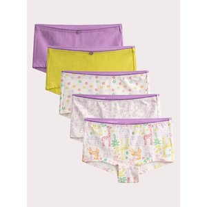 Σετ Παιδικά Εσώρουχα για Κορίτσια Yellow/Purple Giraffes 5 τμχ