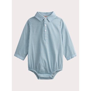 Βρεφικό Φορμάκι για Αγόρια Sky Blue Plaid