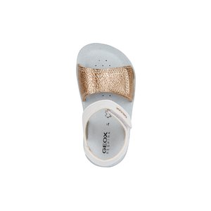 Βρεφικά Πέδιλα Geox Lightfloppy για Κορίτσια White/Gold (Μεγέθη 21-27)