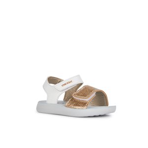 Βρεφικά Πέδιλα Geox Lightfloppy για Κορίτσια White/Gold (Μεγέθη 21-27)