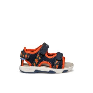 Βρεφικά Σανδάλια Geox Multy για Αγόρια Navy/Orange (Μεγέθη 21-27)
