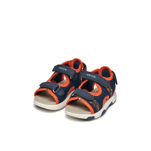 Βρεφικά Σανδάλια Geox Multy για Αγόρια Navy/Orange (Μεγέθη 21-27)