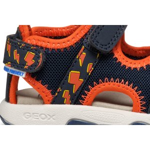 Βρεφικά Σανδάλια Geox Multy για Αγόρια Navy/Orange (Μεγέθη 21-27)