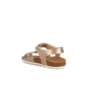 Παιδικά Σανδάλια Geox Adriel για Κορίτσια Rose Gold (Μεγέθη 25-35)