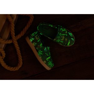 Βρεφικές Εσπαντρίγιες Toms για Αγόρια Aqua Blue Glow in the Dark Alligator (Μεγέθη 19,5-28,5)