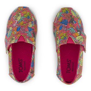 Βρεφικές Εσπαντρίγιες Toms για Κορίτσια Fuchsia Birds of Paradise (Μεγέθη 21-28,5)