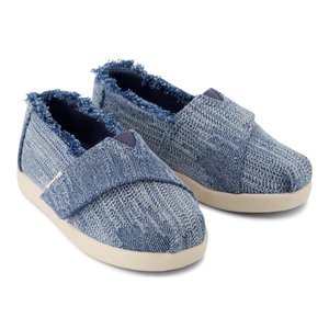 Βρεφικές Εσπαντρίγιες Toms για Κορίτσια Dark Sky Textured Denim (Μεγέθη 21-28,5)