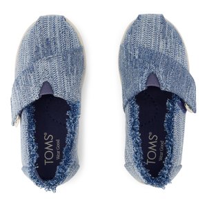 Βρεφικές Εσπαντρίγιες Toms για Κορίτσια Dark Sky Textured Denim (Μεγέθη 21-28,5)