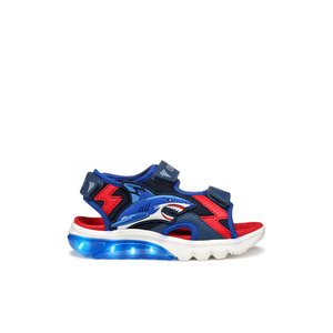 Παιδικά Σανδάλια Geox Ciberdron για Αγόρια Navy/Red Shark (Μεγέθη 25-33)