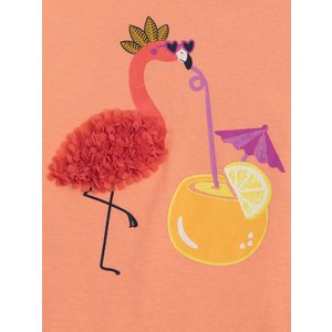 Παιδική Μπλούζα για Κορίτσια Orange Flamingo