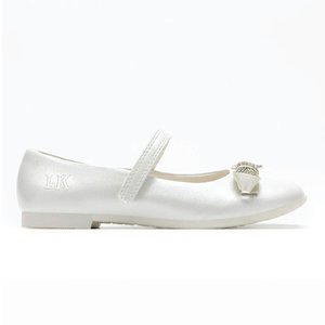 Παιδικές Μπαλαρίνες Lelli Kelly Katia για Κορίτσια Pearl White (Μεγέθη 28-37)